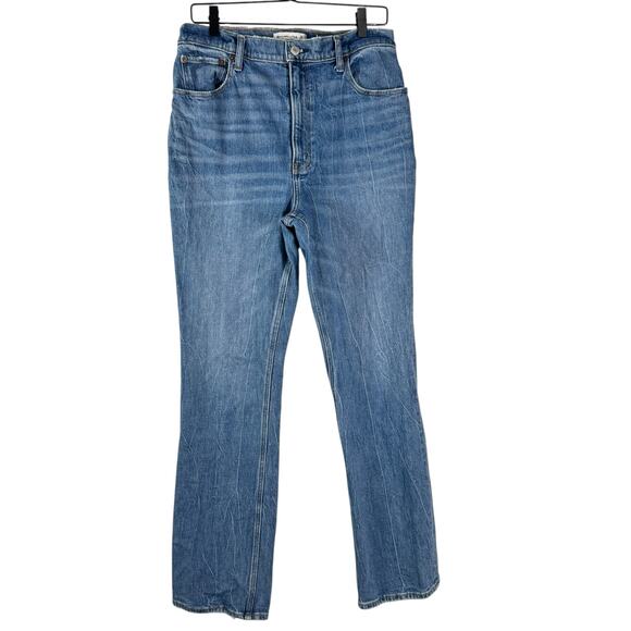 Abercrombie & Fitch The 70's Vintage Flare Ultra High Rise Jeans Size 30/10 - Picture 2 of 11